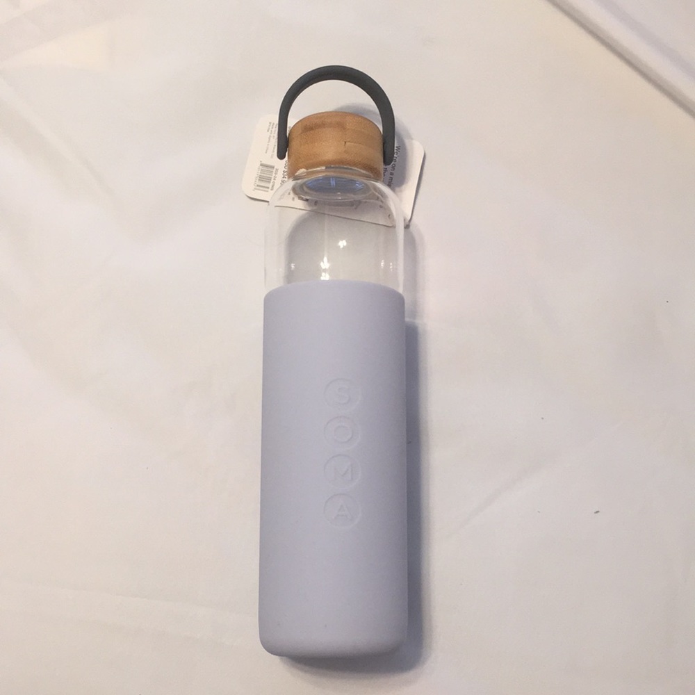 Soma Glass Water Bottle Blue 25 oz